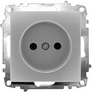 Розетка Zena серая без заземления (Турция)