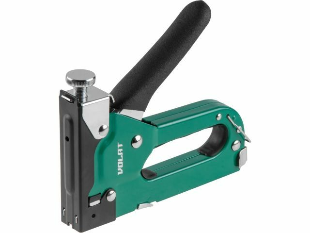 Пистолет скобозабивной  4-14мм 3-в-1 ВОЛАТ 38030-14 (Китай) 