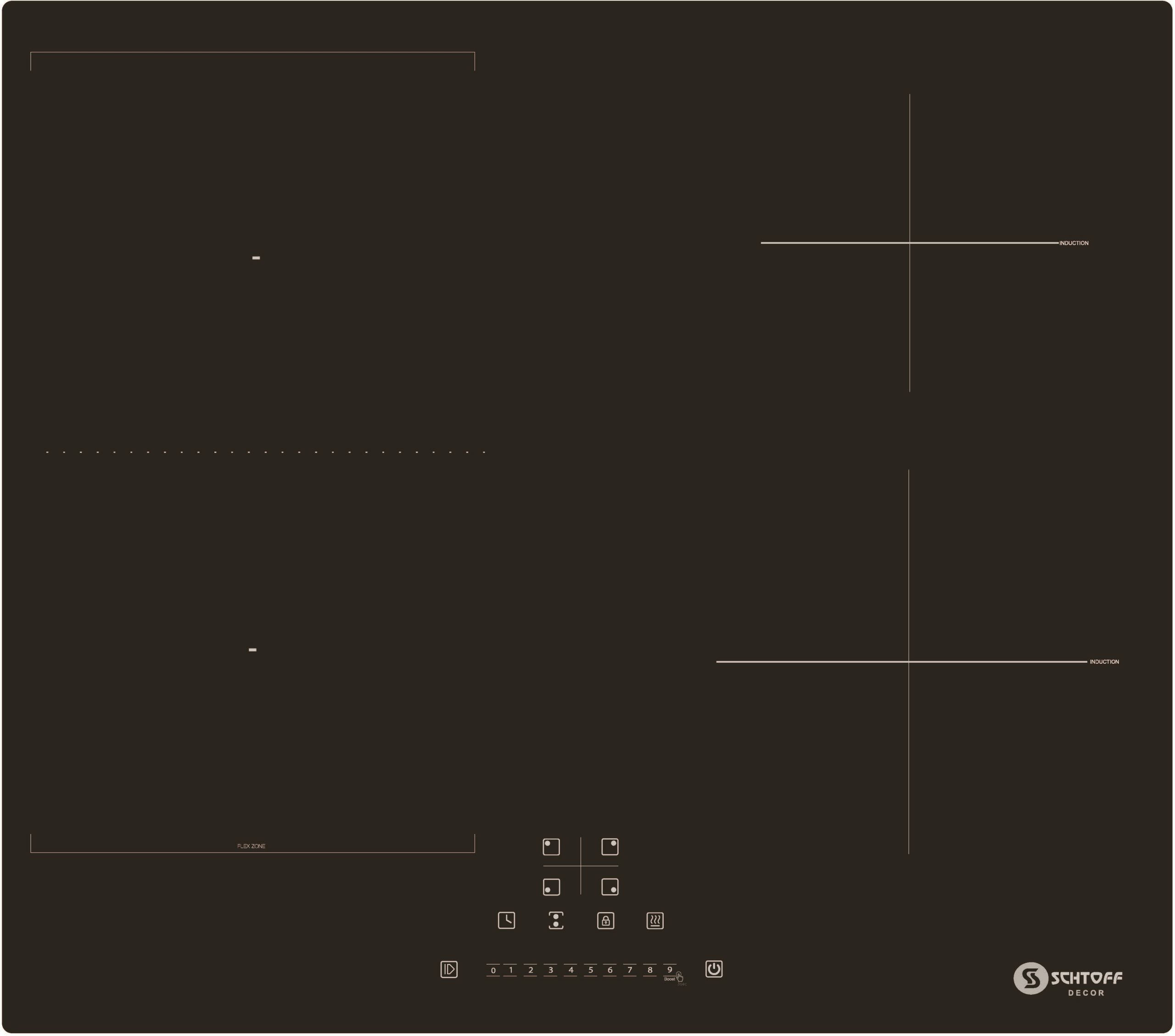 Электрическая варочная поверхность индукционная I60H01 Black (Китай)