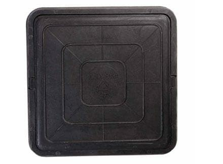 Люк полимерный легкий квадратный ЛПКЛ (черный) (Россия)