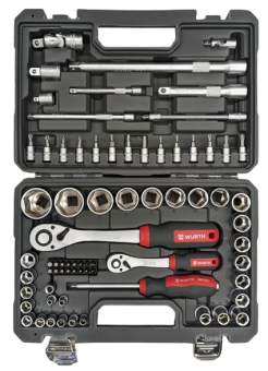 Набор инструментов 1/4, 1/2, Red Stripe 72 шт WURTH (Сингапур) Набор инструментов 1/4, 1/2, Red Stripe 72 шт WURTH (Сингапур)