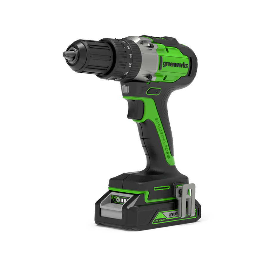 Дрель-шуруповерт ударная аккумуляторная Greenworks 24V (Китай)