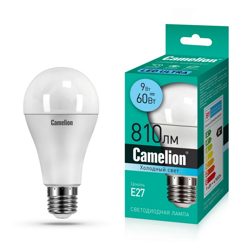 Лампа светодиодная Camelion LEDRB/9-A60/840/E27 (Китай)