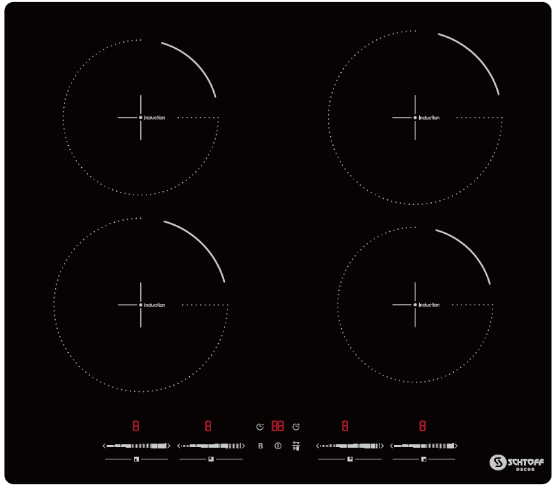 Электрическая варочная поверхность индукционная I60H12 Black (Турция)
