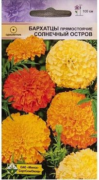 Бархатцы прямостоячие, Солнечный остров 0.5г (Беларусь)