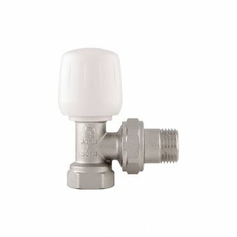 Кран радиаторный угловой 1/2" ручка (Италия)