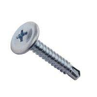 Саморез с прессшайбой 4,2х25 сверло оцинкованный (Китай)