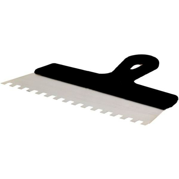 Шпатель зубчатый трапециевидный 15см, 8х8мм Inter-S (Польша)