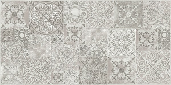 Плитка керамическая Beryoza Ceramica Амалфи 600х300х9мм серый декор (Беларусь)