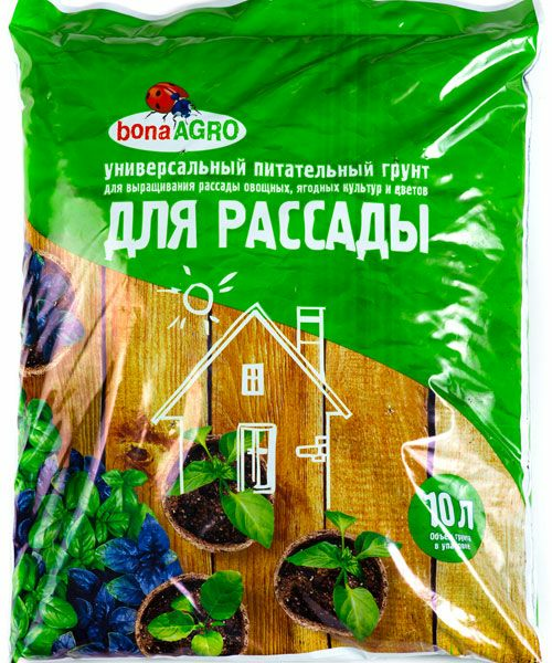 Универсальный питательный грунт bonaAGRO для рассады 10л (Беларусь) купить | Практик