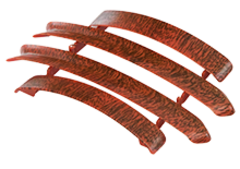 Набор комплектующих для наличника с кабель-каналом Нк70 "Идеал" 301/Венге (Россия)