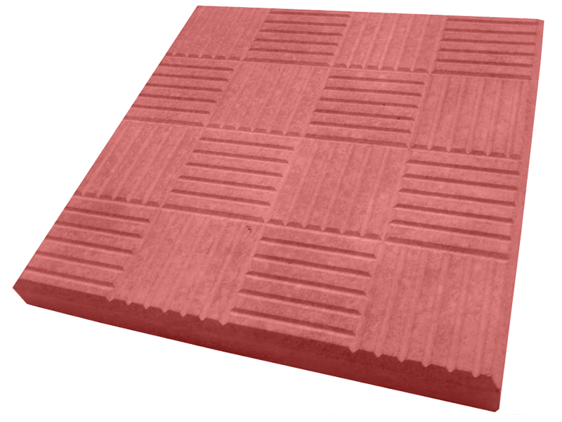 Плитка тротуарная шашка красная 30*30*3 |купить Практик Борисов