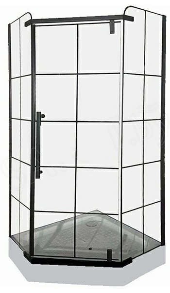 Душевое ограждение AP27BL-9 90*90*210 с поддоном (Китай)