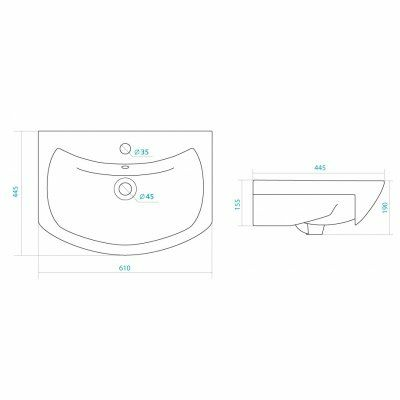 Умывальник Santek Балтика 60 мебельный Умывальник Santek Балтика 60 мебельный