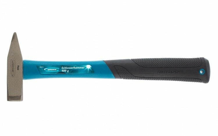 Молоток слесарный квадратный боек фибергласовая обрезиненная рукоятка Gross (Китай)