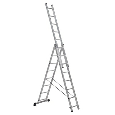 Лестница алюминиевая трехсекционная лестница SC3009 (Россия)