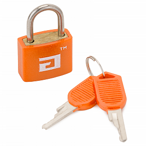 Замок навесной АЛЛЮР ВС1Л-20 ОРАНЖЕВЫЙ d=2,8 мм (Китай)