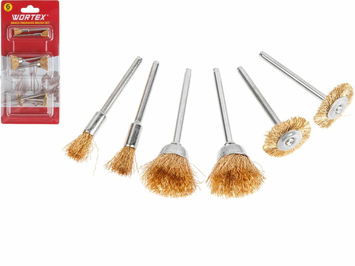 Набор щеток для гравера латунных  WORTEX 1335684 (Китай)