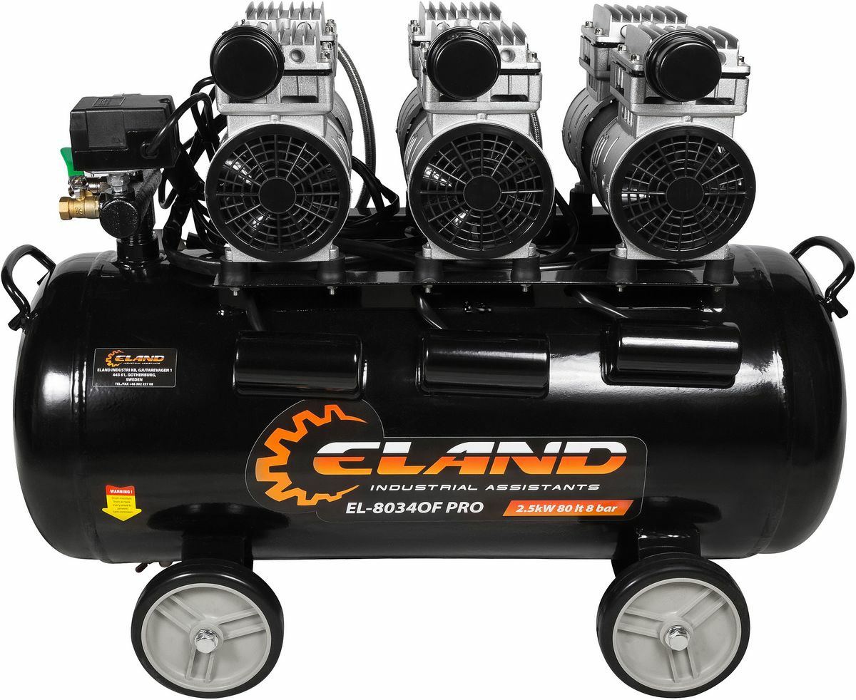 Компрессор безмасляный EL-8034OF PRO ELAND (Китай)