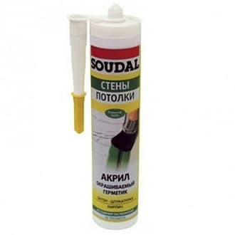 Герметик акриловый Soudal 300мл (Бельгия)