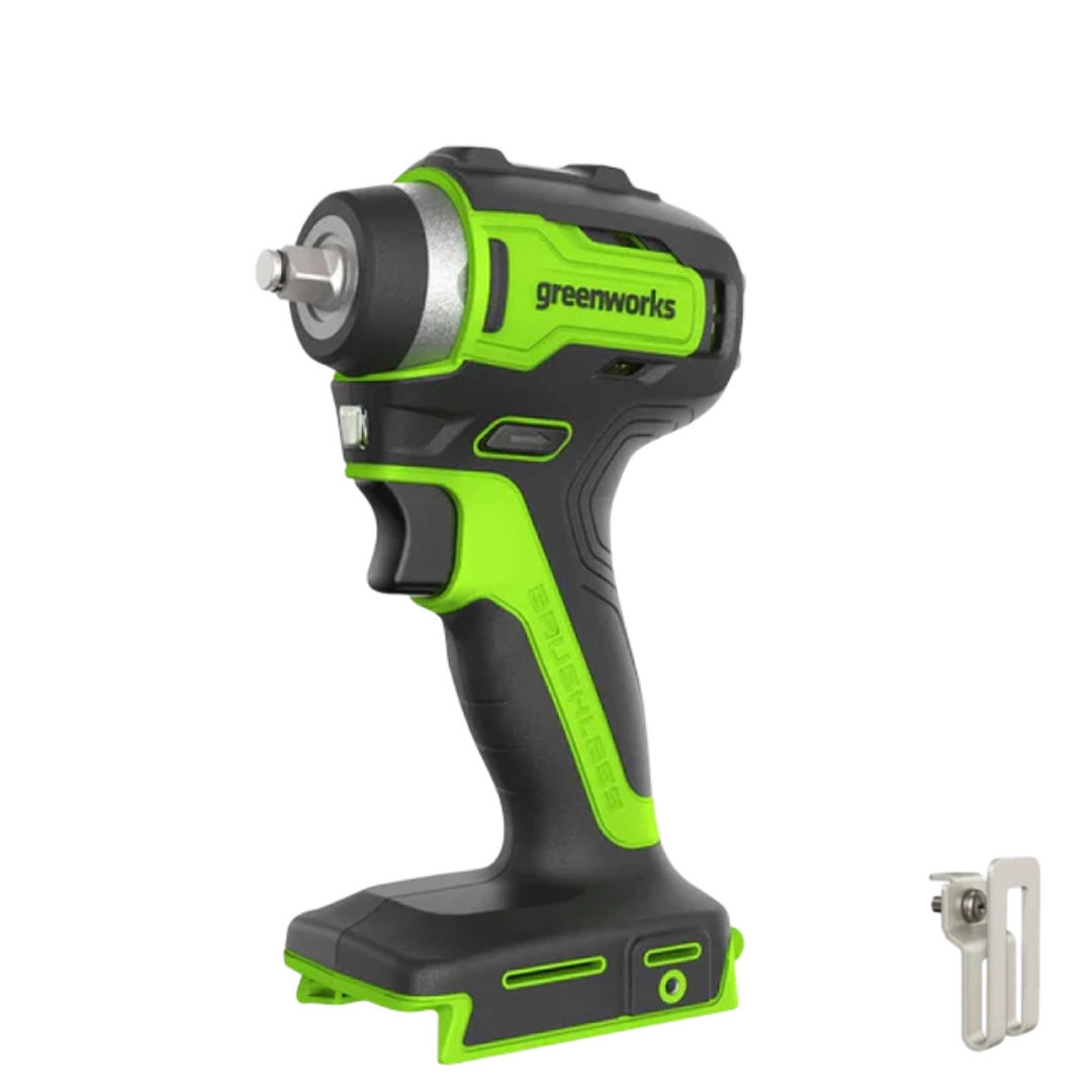 Гайковерт ударный Greenworks GD24IW200 24V (200Нм) аккумуляторный (с АКБ и ЗУ ) (Китай)