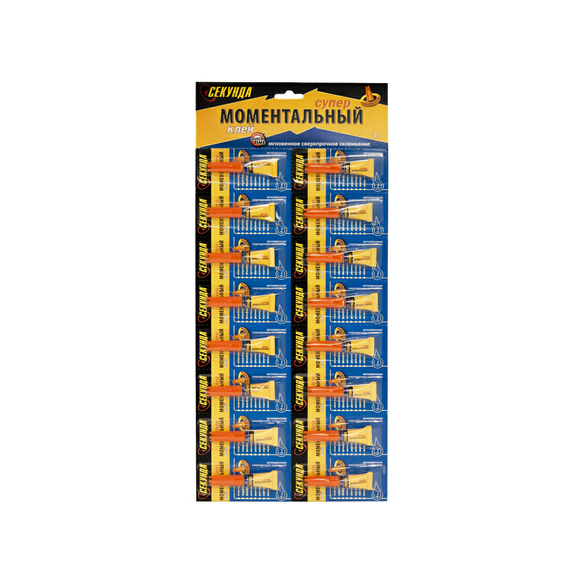 Клей моментальный СЕКУНДА 1г (Китай)