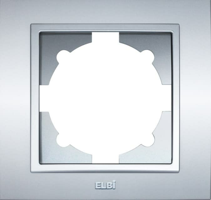 Рамка Zena 1-местная серая (Турция)