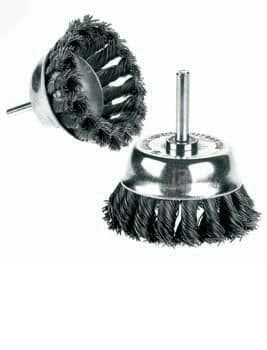 Щетка кравцовка со стержнем, со скрученой проволоки, 65 мм
