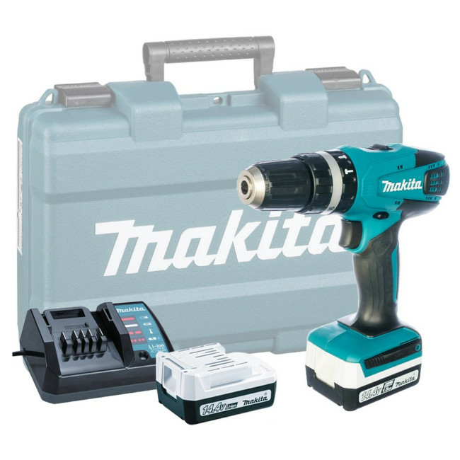 Аккумуляторная ударная дрель-шуруповерт MAKITA HP 347 DWE (Китай)