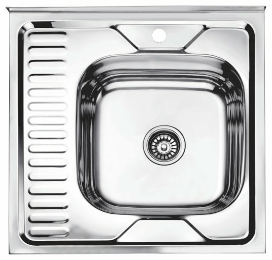 Мойка L66060-R Ledeme чаша справа нержавеющая сталь сифон в комплекте (Китай)