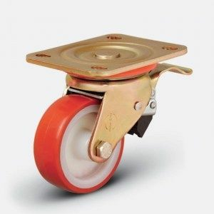 Колесная опора большегрузная, поворотная с тормозом, ED01 HBР 125F (Турция)