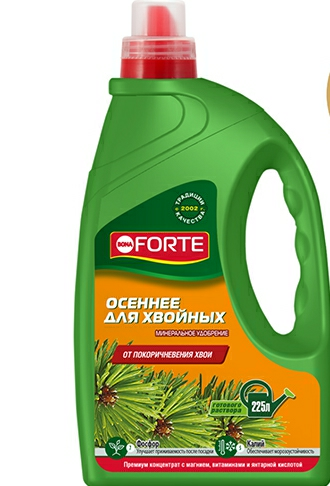 Удобрение Bona Forte хвойное (лето-осень) (канистра 1,5) (Россия)