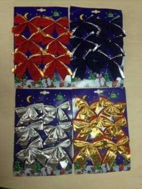 Новогоднее украшение "Бантик" (471089) (Китай)