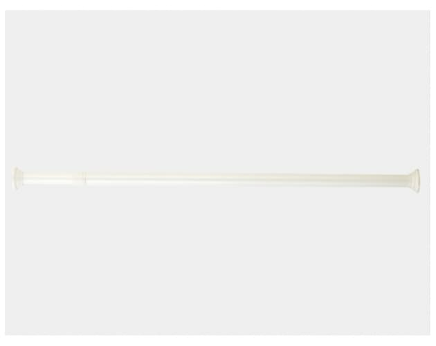Карниз для ванной комнаты 140-260 см (белый), алюминиевый (Китай)