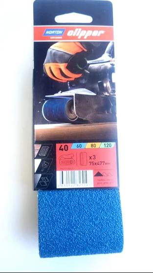 Шлифовальная лента Norton 75x457 3 шт. P40 78072780451 (Россия)