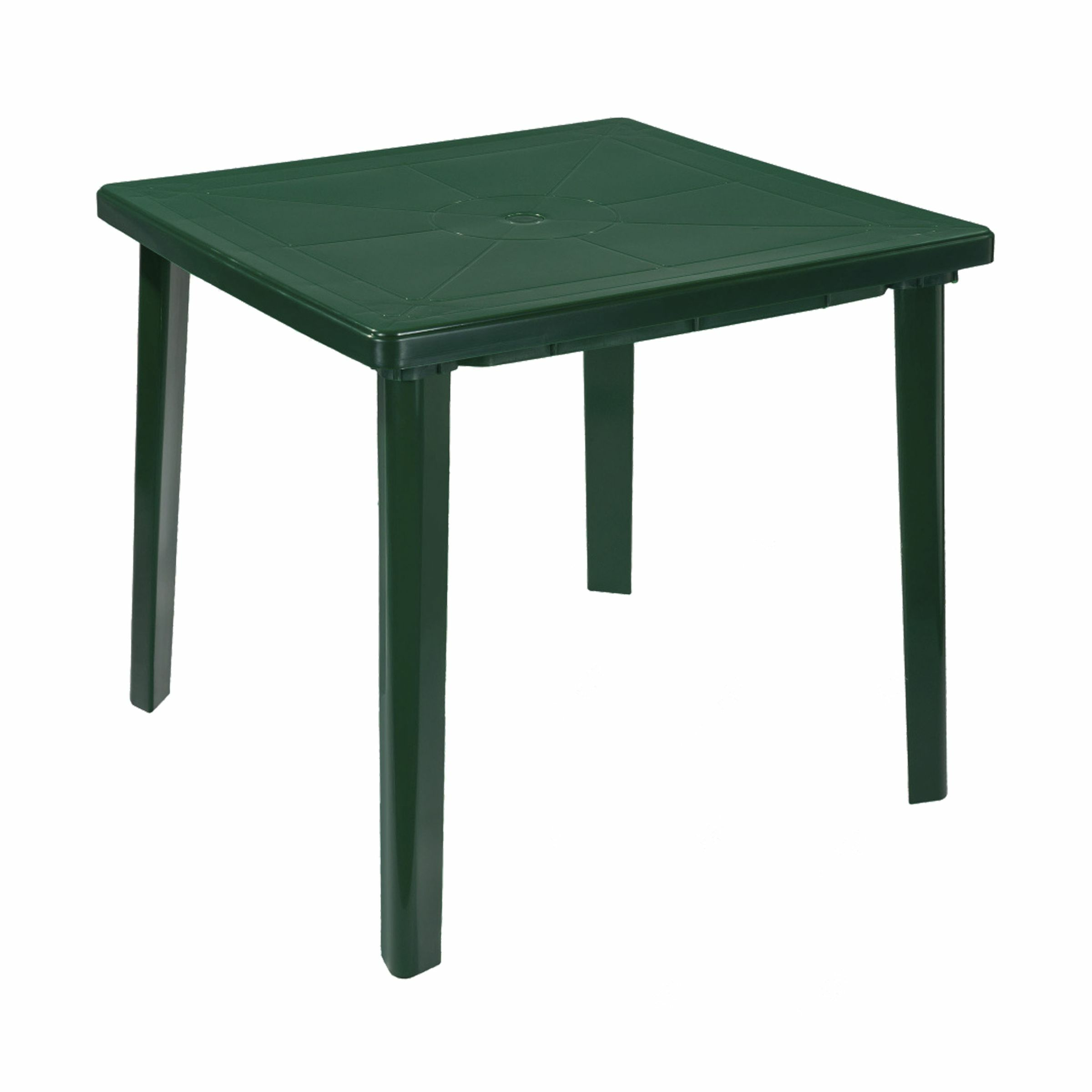 Стол квадратный (800*800*710)мм, тёмно-зеленый(Россия)