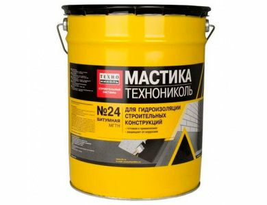 Мастика «Технониколь» №24 МГТН гидроизоляционная битумная холодная 20кг (Россия)