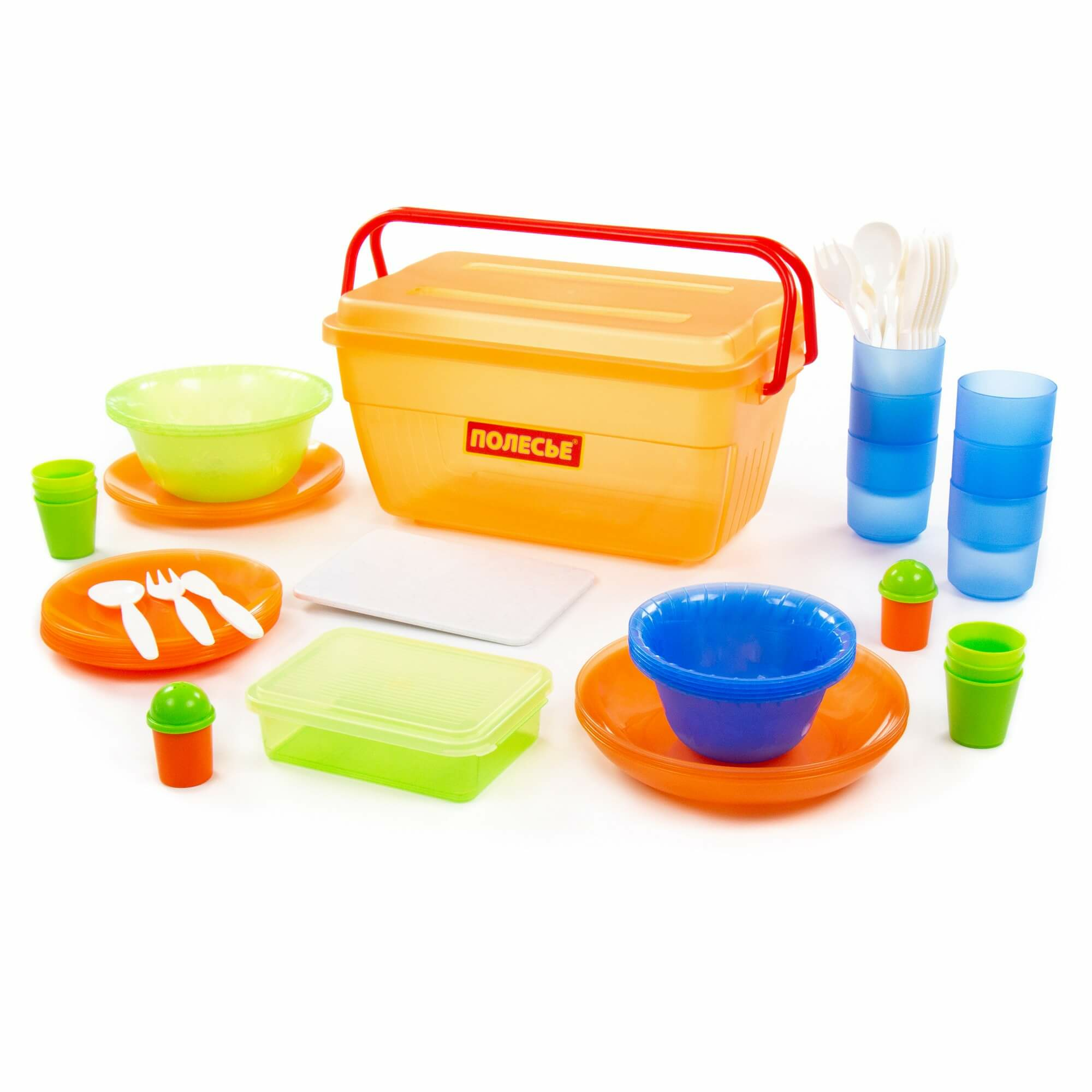 Набор посуды для пикника №3 на 6 персон 55 элементов (Китай)