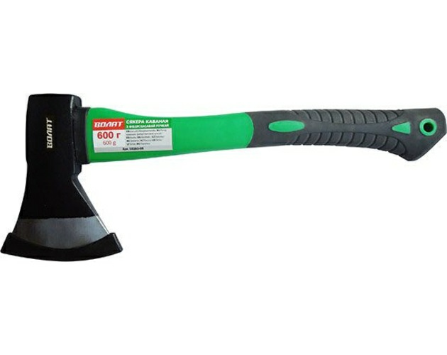 Топор 0,8кг с фиберглассовой рукояткой Волат (Китай) 