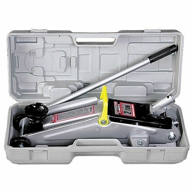 Домкрат гидравлический подкатной 2т h подъема 135–385 мм