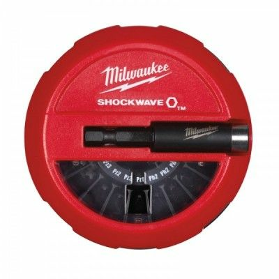 Набор ударных бит MILWAUKEE SHOCKWAVE PUCK (15 шт.) (Китай)