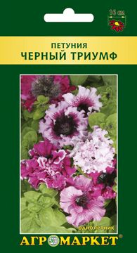 Петуния Черный триумф драж.,7шт (Чехия)