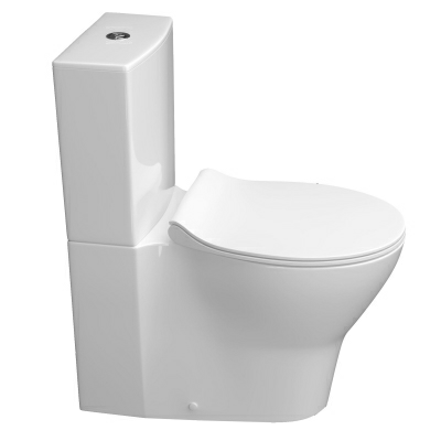 Напольный унитаз Сканди двухрежимный (сиденье Slim с микролифтом) (Беларусь)