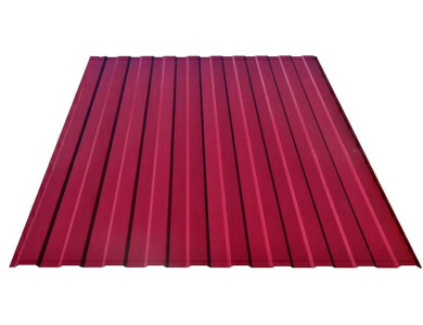 Профилированный лист С-8 Вишневый RAL 3005 (0,4мм)