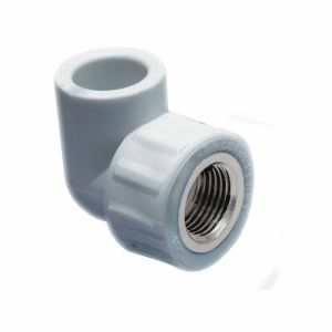 Угольник комбинированный с внутр. резьбой d32х3/4" серый