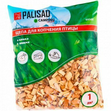 Щепа для копчения птицы (ольха+вишня) PALISAD Camping 69508 (Россия)