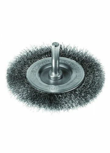 Щетка зачистная со стержнем для дрели из витой проволоки 100 мм
