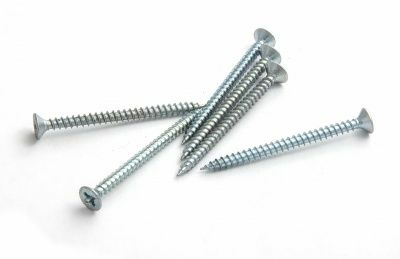 Саморез универсальный 5,0х80 потай, белый цинк, шлиц Pz (Китай)