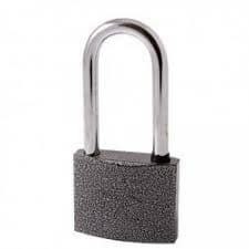 Замок навесной АЛЛЮР HG-375 C-L (ВС1Ч-375Д) длинная дужка d10мм полимер (Россия)