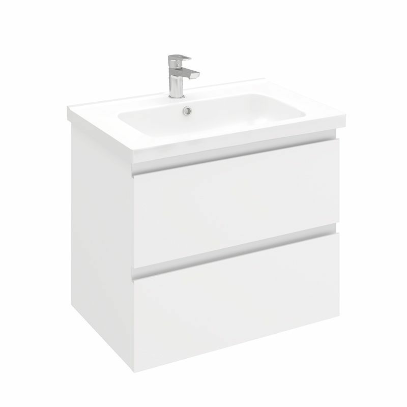 Тумба подвесная ELECTRA 70 УЛЬТРА белый глянец под умывальник Creavit Ideal 70 (Беларусь)